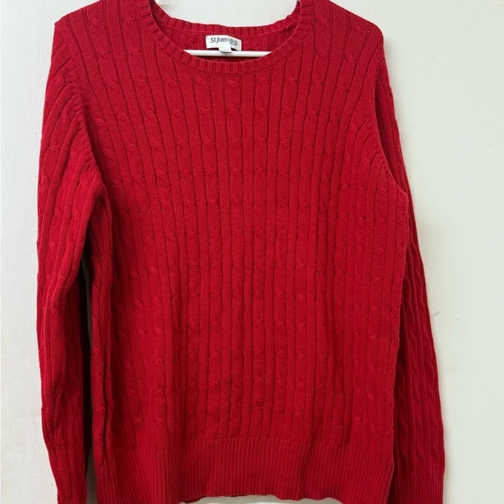 St. John's Bay Bold Red Sweater